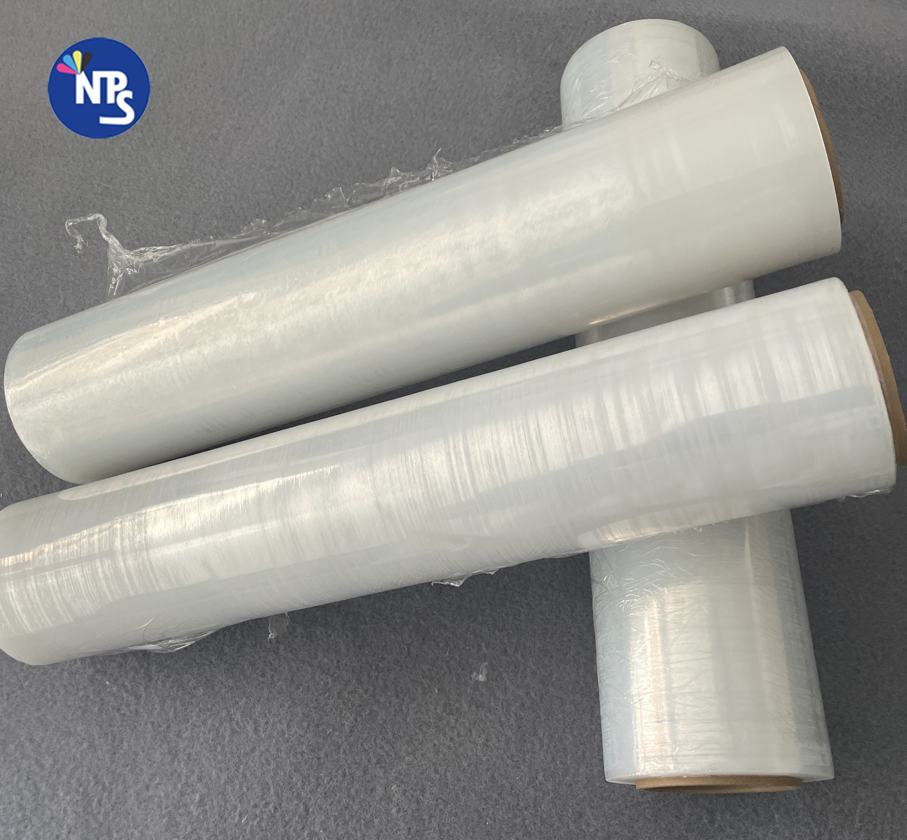 Film étirable souple brillant de qualité supérieure, personnalisé, en LLDPE, de qualité alimentaire, pour l'emballage manuel des palettes