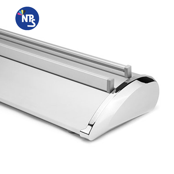 Bannières enroulables rétractables présentoir d'exposition aluminium personnalisé bannière enroulée simple face Kakemono